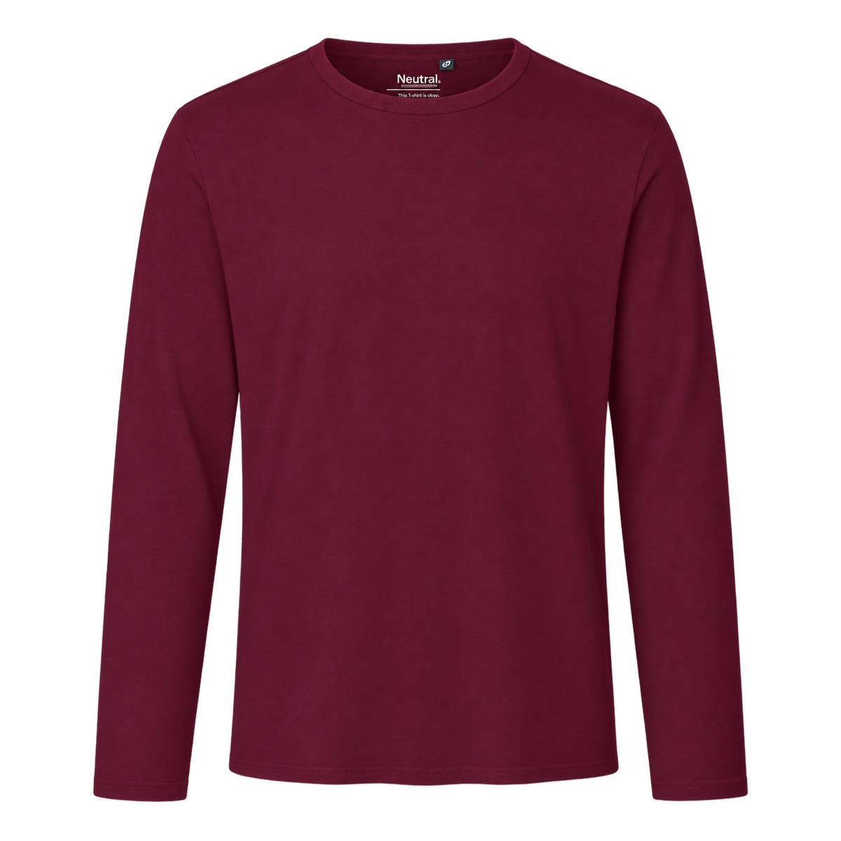 O61050 - T-shirt homme manches longues en coton bio personnalisable