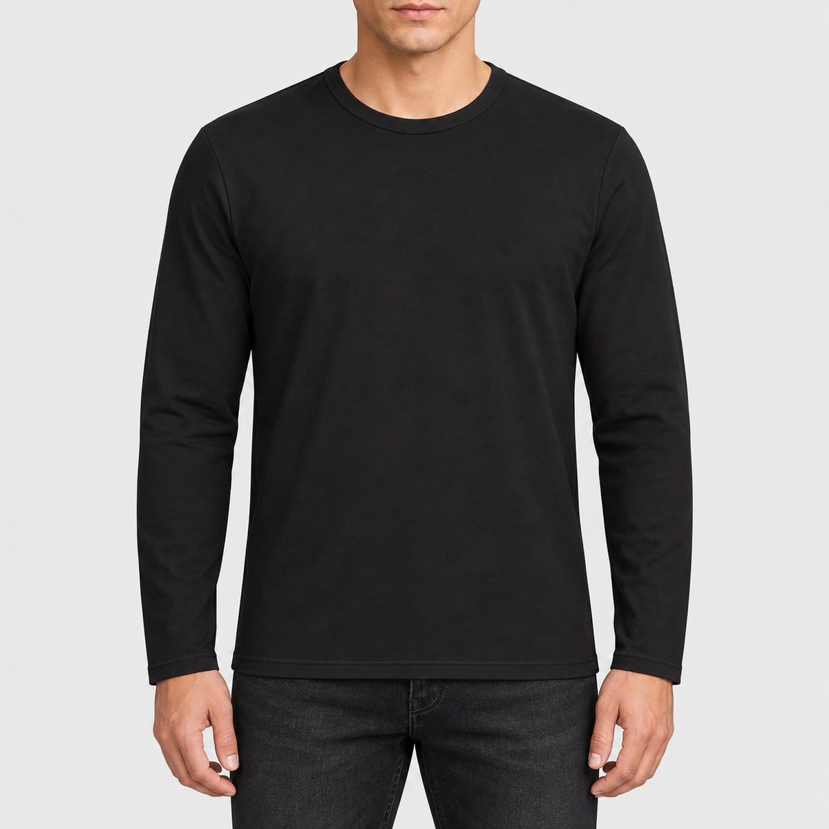 O61050 - T-shirt homme manches longues en coton bio personnalisable