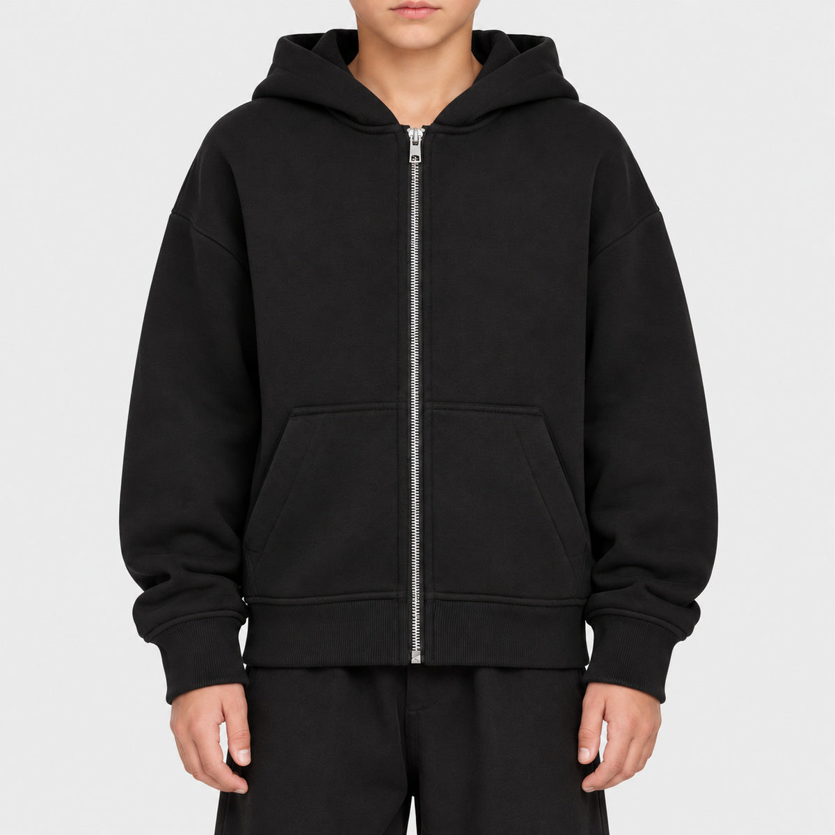 NMK013 - Sweat zippé oversize enfant à personnaliser