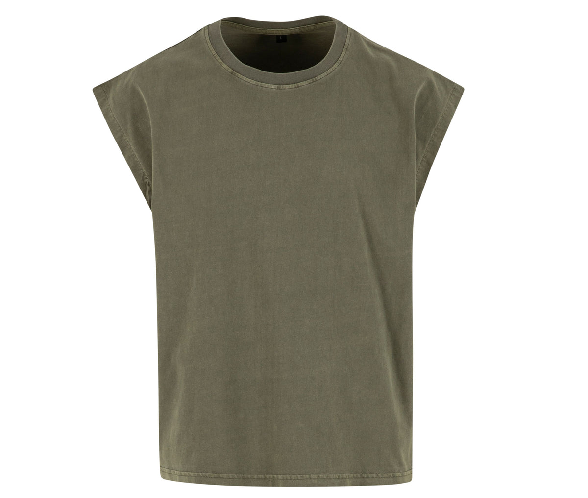 BY436 T-shirt vintage court sans manches — BUILD YOUR BRAND