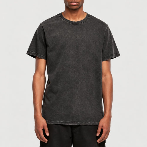 BY190 T-shirt col rond délavé à l’acide — BUILD YOUR BRAND