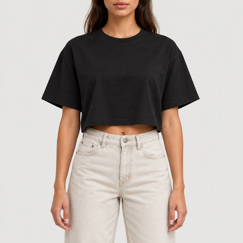 BY264 T-shirt femme court oversize — BUILD YOUR BRAND