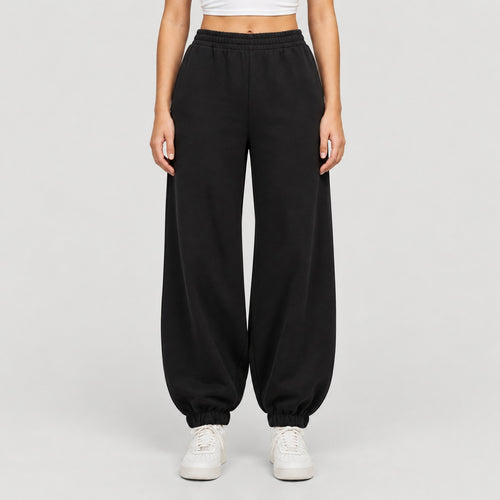 BY265 Jogging femme taille haute ballon — BUILD YOUR BRAND