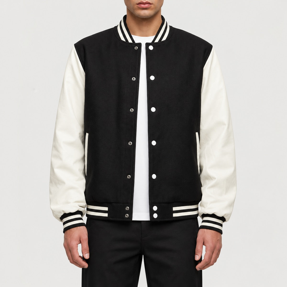 BY269 Veste college oldschool — BUILD YOUR BRAND