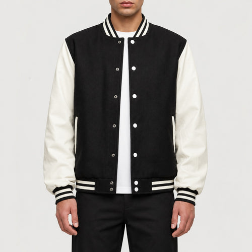 BY269 Veste college oldschool — BUILD YOUR BRAND