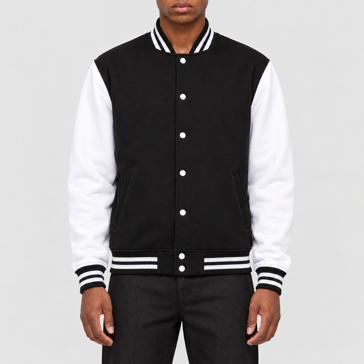 BYB004 Veste college bicolore — BUILD YOUR BRAND
